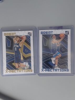 Russ X-Pectations Basketball Card Duo - Blue/Gold Accents